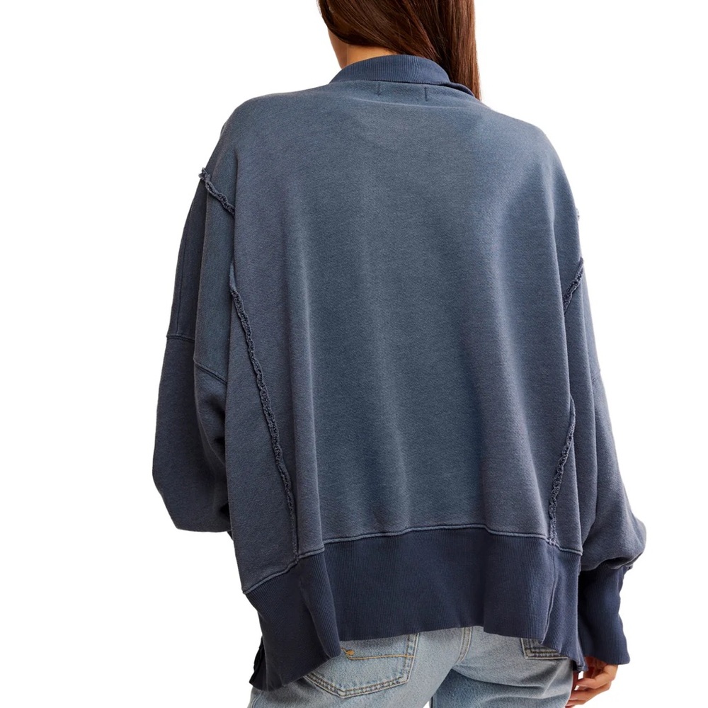 PRICE DROP! We The Free Camden Henley Sweatshirt💙 - Picture 7 of 9